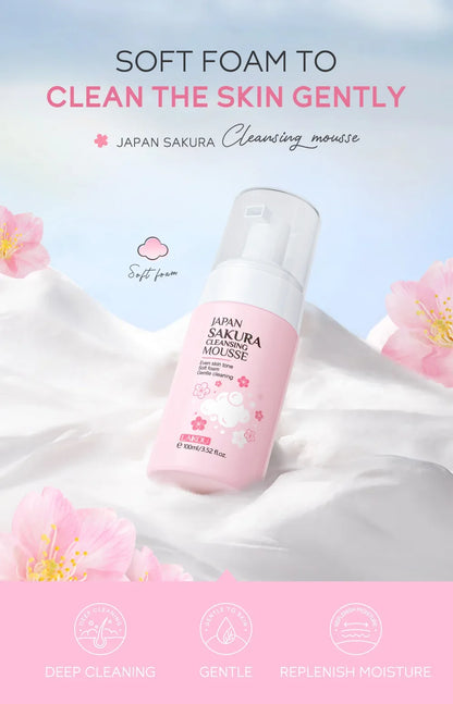 LAIKOU Cherry Blossom Facial Cleanser 100ml