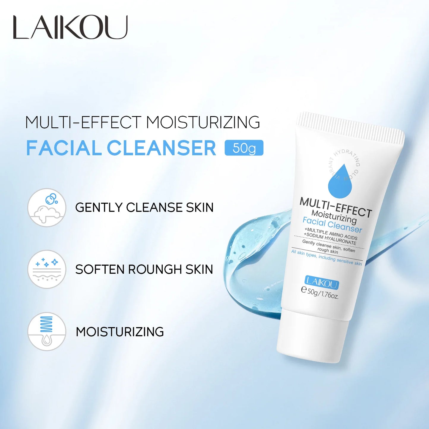 LAIKOU Amino Acid Facial Cleanser Deep Pore Foam