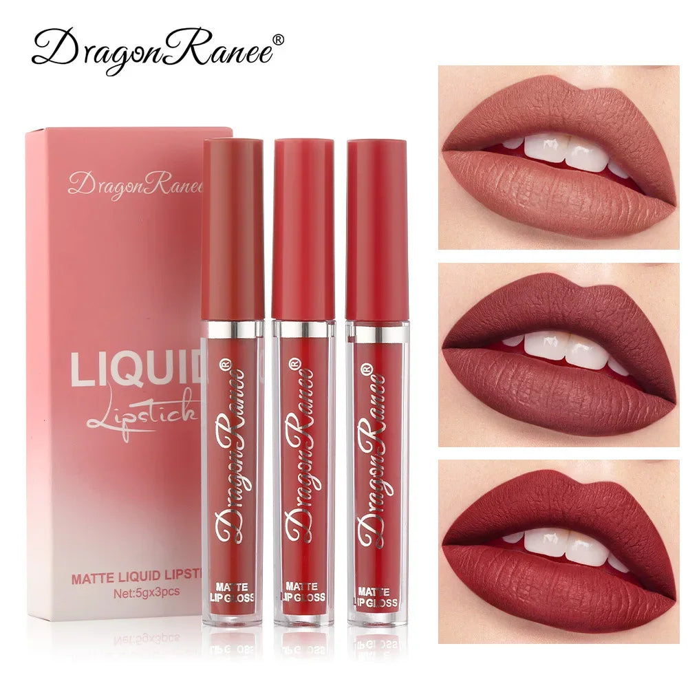 Korean Matte Lipstick Set Waterproof Long-Lasting Makeup