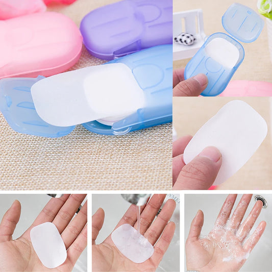 Disposable Mini Soap Paper Travel Case