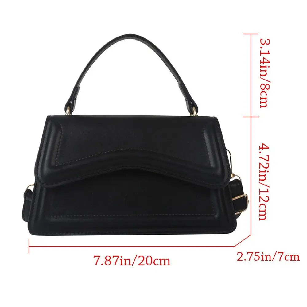 Fashion PU Leather Sling Bag - Trendy Crossbody Handbag