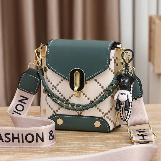 Mini Studded Crossbody Bag with Chain