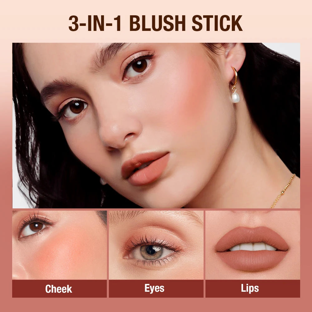 Lipstick Blush Stick - Waterproof Multi-Use Makeup