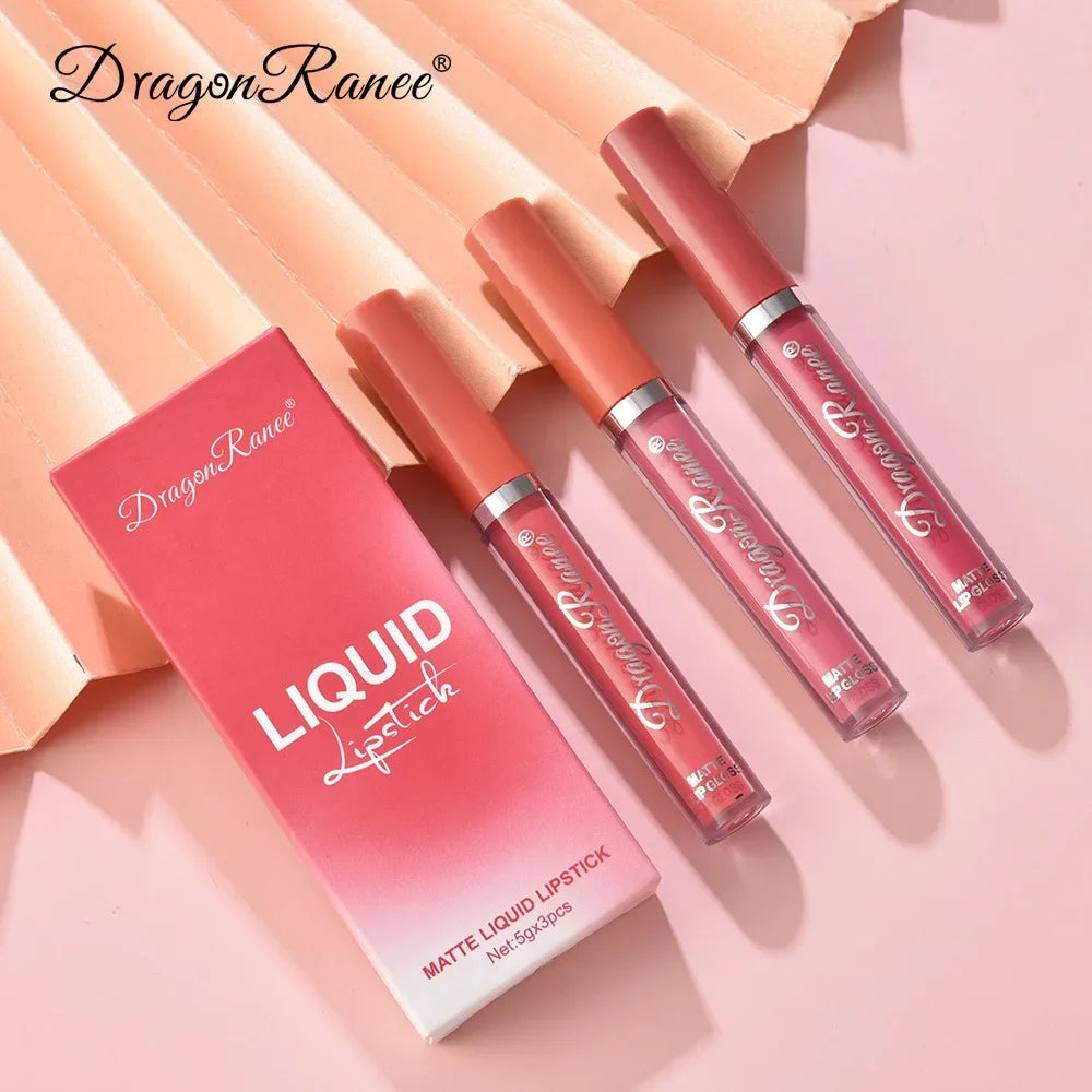 Korean Matte Lipstick Set Waterproof Long-Lasting Makeup